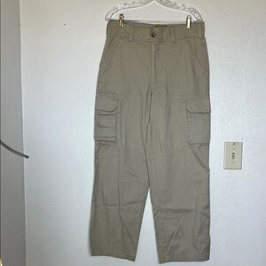 Joe Marlin 100% cotton Y2K Men's Tan Cargo Pants safari Sz medium